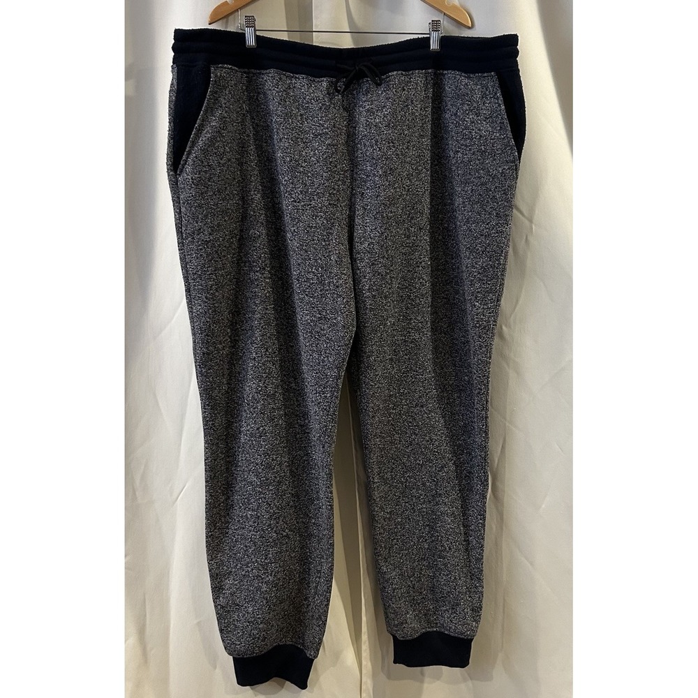 Southpole Authentic Collection Men's Jogger Sweatpants Black/Gray Size 5XB